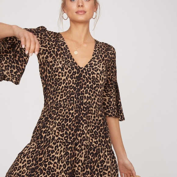 faithfull the brand leopard dress